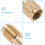 2Pcs Conector Cobre Condicionado Carro R410A Para 9
