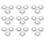30 Pièces Plaque De Couverture Pour Sprinkleur Inoxydable 3/4 Po 1