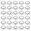 30 Pièces Plaque De Couverture Pour Sprinkleur Inoxydable 3/4 Po 11