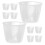 10 St Mätkoppar 160 Ml Transparent Graderad Köksaccessoar 1