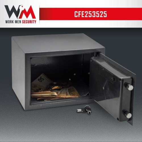 Elektronischer Safe - Work Men Security - CFE253525 - Außenmaße 25 x 35 x 25 cm 1