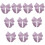 10 Pcs Bowknot Patches Double Side Bows Patches Bows-Pink 1