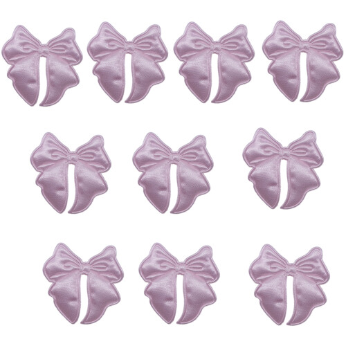 10 Pcs Bowknot Patches Double Side Bows Patches Bows-Pink