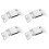 4Pcs Suporte Para Lanterna De Capacete Base De Montagem Braçadeira 1