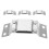 4Pcs Suporte Para Lanterna De Capacete Base De Montagem Braçadeira 11