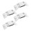 4Pcs Suporte Para Lanterna De Capacete Base De Montagem Braçadeira 10