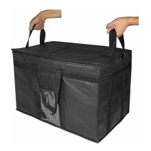 Duurzame, geïsoleerde koeltas, herbruikbare, thermisch geïsoleerde draagtas die gemakkelijk schoon te maken is, sterke dubbele ritssluiting voor