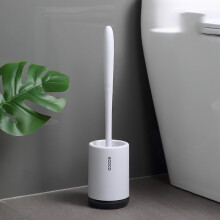 Belüfteter WC-Reiniger mit kratzfesten TPE-Borsten für gründliche Reinigung, freistehende WC-Bürste mit ergonomischem Griff für hygienisches