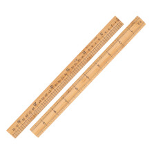 2Pcs Régua De Com Escala Dupla Face 33Cm Para