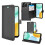 (Black) For Honor X5c Plus Case Wallet Flip PU Leather Cover 2