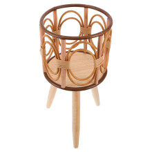 Wood Plant Stand: Estante De Trançada Com Estáveis
