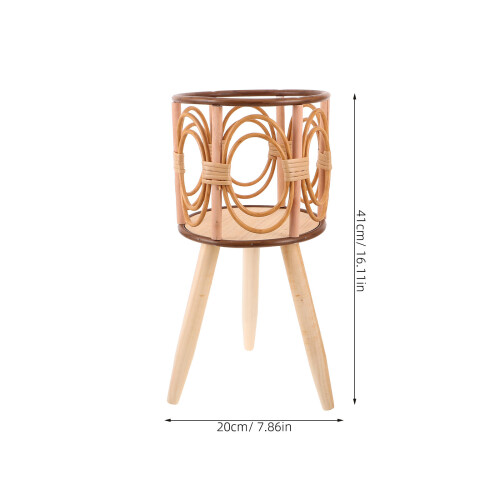 Wood Plant Stand: Estante De Trançada Com Estáveis 1