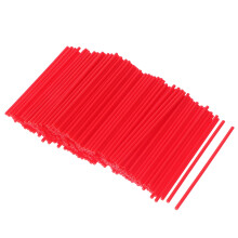 300 Pailles Aérosol Rouges 100 mm Plastique Avec Embout Lubrifiant