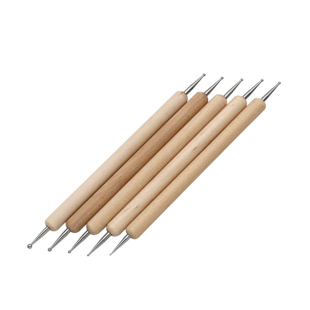 5 Pcs Clay Carving Tool Nail Art Pen Embossing Pen Nail Point