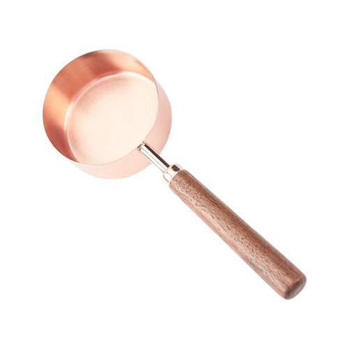 Wood Handle Melting Spoon for Seal Stamp Flat Bottom-125ml