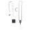 Bird Leashes Birds Outdoor Flight Training-Black 5.5mm ring 1