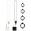 Bird Leashes Birds Outdoor Flight Training-Black 5.5mm ring 2
