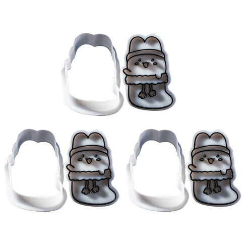 Holiday Rabbit Biscuits Molds Easy to Use Silicone-Rabbit B