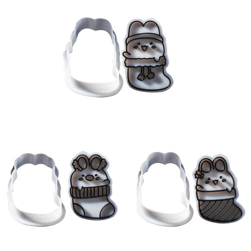 Holiday Rabbit Biscuits Molds Easy to Use Silicone-Rabbit B 1