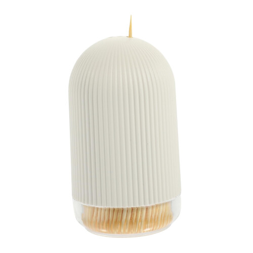 Toothpicks Multi Function Double Head Kit With PourOut Bamboo Storage Case Natural Wooden Toothpicks