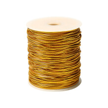 Metallic Stretch Cord Elastic Cord Braiding Rope-Gold 1.5mm