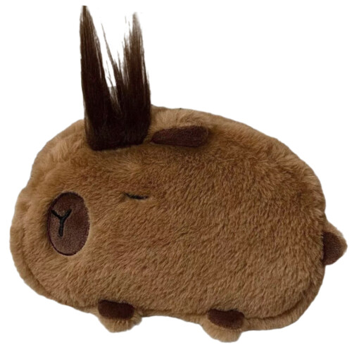 Soft Capybaras Plush Pen Case Multipurpose-Coffee Color