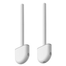 WC-Bürste, tropffreies Design für optimale Hygiene, Edelstahlgriff mit einfacher Montage, passt in enge Zwischenräume (2er-Pack)
