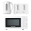 Hamilton Beach Essentials Kettle, 4 Slice Toaster & Microwave, by Hamilton Beach, White 1