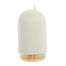 Disposable Wooden Toothpick Kit Pour Out Storage Box Natural Odorless Bamboo Light Yellow Dental Cleaning Tools