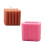 3D Cube Candle Mould Geometric Striped Silicone Molds Ornament 1