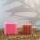 3D Cube Candle Mould Geometric Striped Silicone Molds Ornament 4