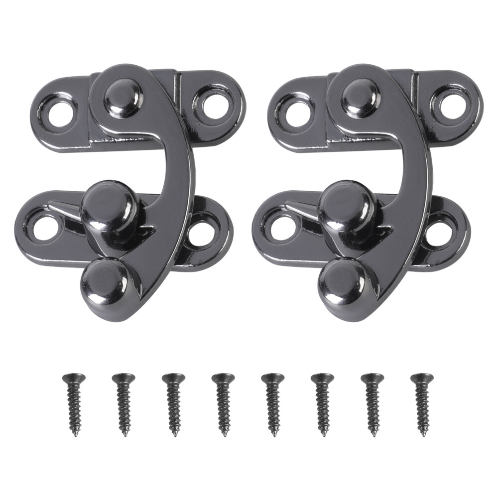 Miniature Zinc Alloy Hook Latches Swing Arm Closures-Right Hook 7754000778041