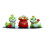 Neujahr gekrönte Schlange Auto Ornament mit rutschfester-Set 5 1