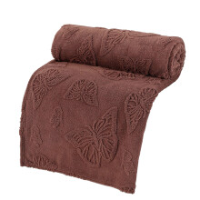 Luxuriöse Soft-Touches-Mikrofaserdecke, leichte-brauner Stil 2