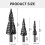 High Speed Steel Step Drill Bits for Wood Steel Sheet-Style B 4
