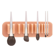 Silikon-Make-up-Pinselhalter zur Wandmontage, platzsparender Organizer für Beauty-Tools mit praktischer Sortierung, ideal für kleine Badezimmer und