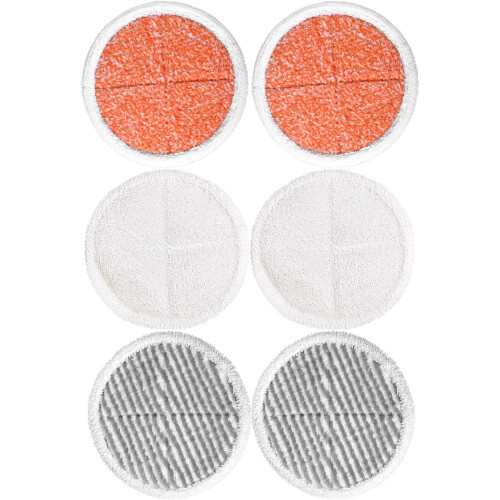 Eleve o nível da sua limpeza com os panos de esfregão de 21,8 cm (8,6 polegadas) compatíveis com o aspirador Bissell Spinwave. Laváveis à