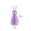 Pack of 5 Easters Honeycomb Hanging Rabbit Decorations Elegant 3