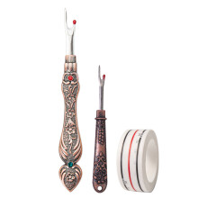 2Pcs Seam Rippers with Sewing Tape Stitching Rippers-red bronze