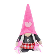 Valentijnsdag Facelessed Toy Craft Ornament voor-Damesmodel