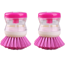 Utensilios de cocina multicolor, cerdas de nailon duraderas, inodoras y que no rayan, cepillo para platos, ollas y sartenes, agarre cómodo con mango