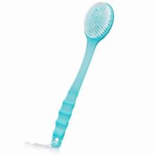 Luxe doucheborstel met lange steel, superzachte borstelharen voor een milde exfoliatie, bevordert een gezonde huid, spa-bodyscrubber voor diepe