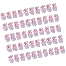 50Pieces Wedding Snack Boxes Colorful Paper Boxes Colorful-Pink