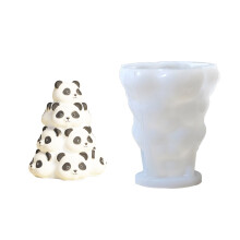 3D Cats Panda Shape Silicone Candle Molds Soap Making Molds-8