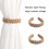 Supports de rideaux en Jutes durables, 4 pièces,- blanc cassé 3