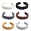 Supports de rideaux en Jutes durables, 4 pièces,- blanc cassé 2