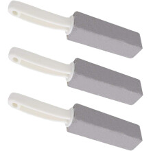 Pedra-pomes para limpeza de vaso sanitário, remoção de manchas de ferro e ferrugem, com cabo de plástico resistente, bastão de limpeza para vaso