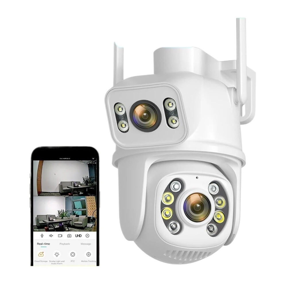 Security Cameras Wireless Outdoor 4K 8Mp Ptz Duallens 4Mp 4X Digital Zoom Ai Auto Tracking Ip Cctv 8Mp No Sd 9323874362021