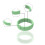 Versatile Silicone Finger Bands Sweatproof Ring For Gym-7 White 4