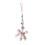 Porte-clés à nœud papillon en alliage robuste et-Rose 1